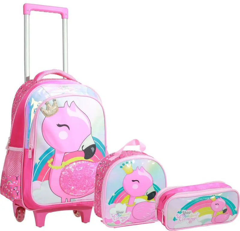 Mochila de rodinhas infantil feminina