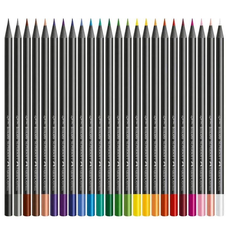 Lapis De Cor Supersoft 24 Cores Faber Castell