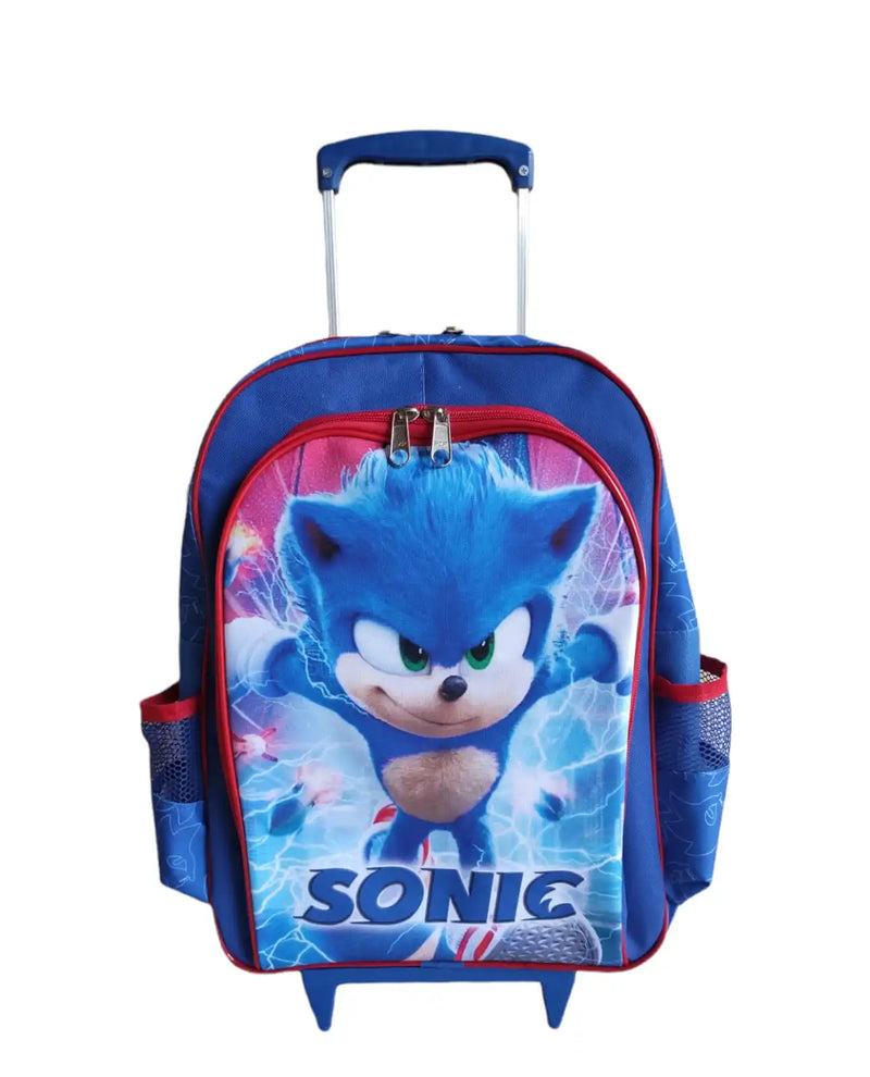 Kit mochila de rodinhas Sonic