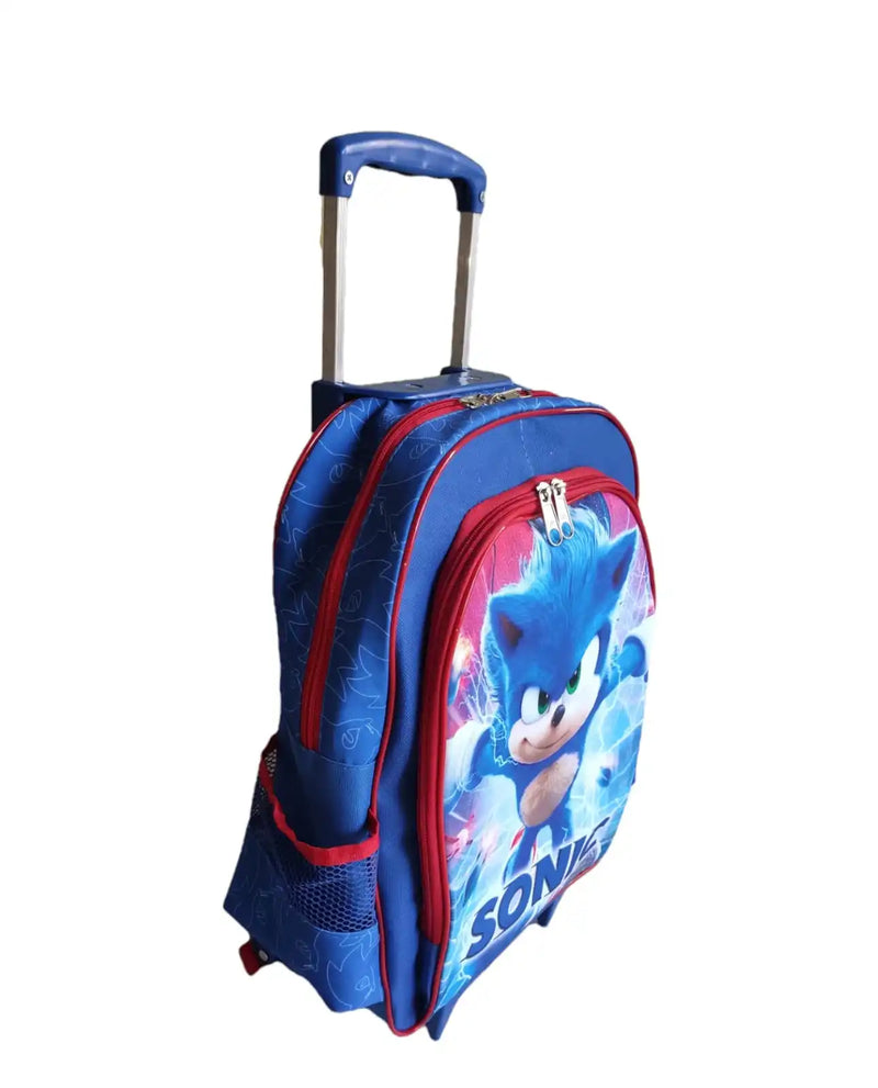 Kit mochila de rodinhas Sonic