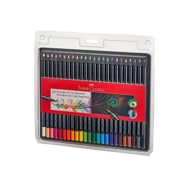 Lapis De Cor Supersoft 24 Cores Faber Castell