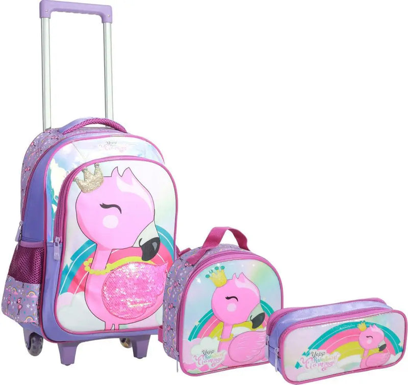 Mochila de rodinhas infantil feminina