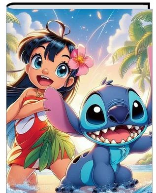 Caderno Lilo Stitch Brochura Grande Escolar