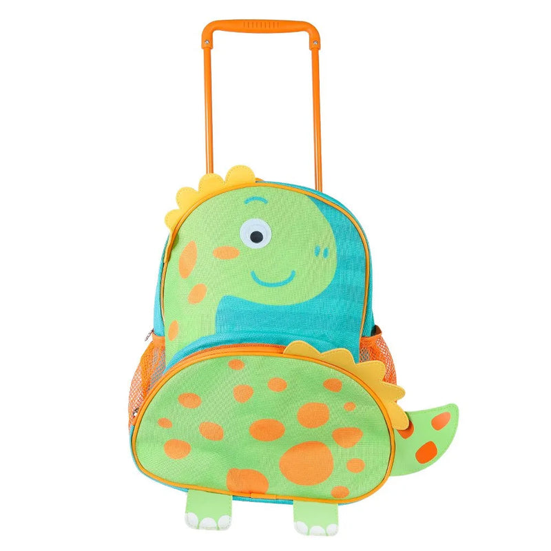 Mochila de Rodinhas Dinossauro - Verde