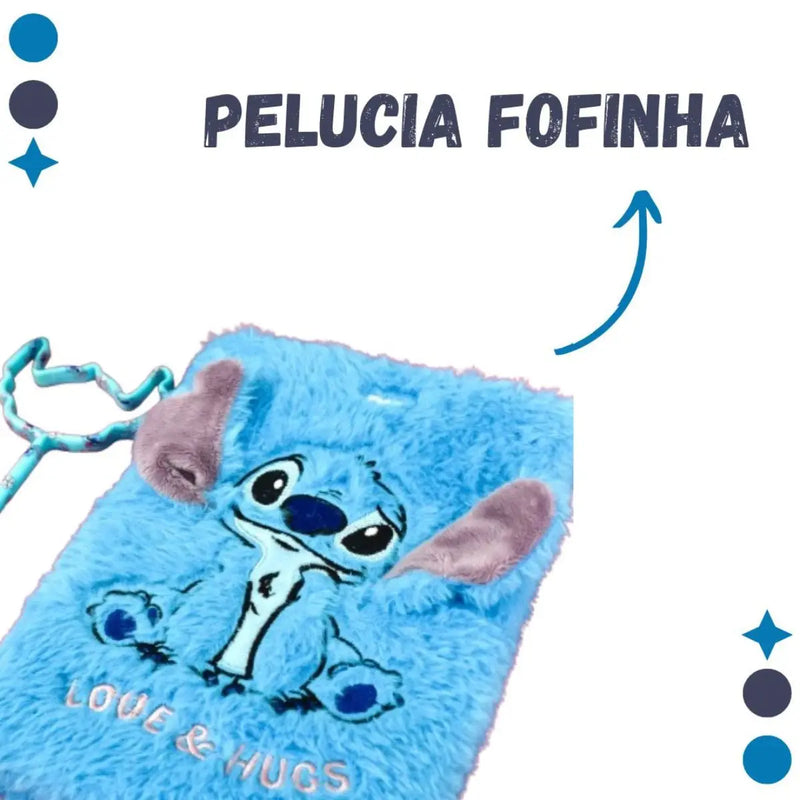 Caderno de Anotações Stitch DAC Pelúcia Disney